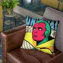 Post-Punk Electric Throw Pillow By Butche Billy
