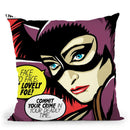 Post-Punk Face Throw Pillow By Butche Billy