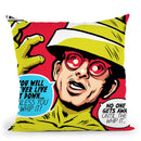 Post-Punk Reverse Throw Pillow By Butche Billy