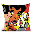 Shes Mad Butes Magic Throw Pillow By Butche Billy