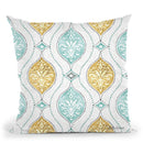 Winter Coast Pattern Via Throw Pillow By Beth Grove
