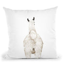 Llama Butt Throw Pillow by Big Nose Work