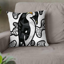 Pop-Emperor Throw Pillow By Baro Sarre