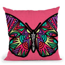 Butterfly-Sauvage Throw Pillow By Baro Sarre