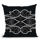 Vagues-Blanc-Noir Throw Pillow By Baro Sarre
