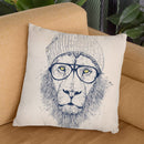 Cool Lion Throw Pillow By Balazs Solti