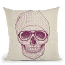 Cool Skull Throw Pillow By Balazs Solti