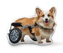 Three Crazy Corgis Try One More Time Throw Pillow