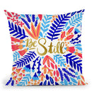 Be Still Combined Negative Space Throw Pillow By Cat Coq
