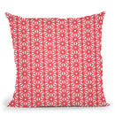 Coral Asanoha Pattern Throw Pillow By Cat Coq