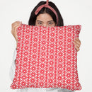 Coral Asanoha Pattern Throw Pillow By Cat Coq