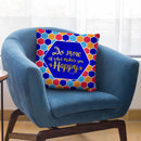 Do More Of What Makes You Happy Navy Throw Pillow By Cat Coq