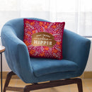 Fuchsia Stay Trippy Little Hippie Throw Pillow By Cat Coq