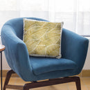 Gold Tropical Leaves Throw Pillow By Cat Coq