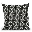 Black Asanoha Pattern Throw Pillow By Cat Coq