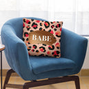 Hot Pink Babe Throw Pillow By Cat Coq