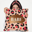 Hot Pink Babe Throw Pillow By Cat Coq