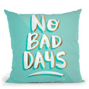 Mint No Bad Days Throw Pillow By Cat Coq