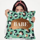 Mintcopper Babe Throw Pillow By Cat Coq
