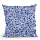 Navy Abstract Pattern Throw Pillow By Cat Coq