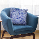 Navy Abstract Pattern Throw Pillow By Cat Coq