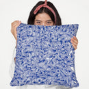 Navy Abstract Pattern Throw Pillow By Cat Coq