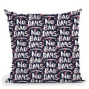 Navy Blush No Bad Days Pattern Throw Pillow By Cat Coq