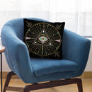 Black Evil Eye Mandala Throw Pillow By Cat Coq