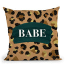 Neutral Gold Babe Throw Pillow By Cat Coq
