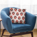 Red Hamsa Hand Pattern Throw Pillow By Cat Coq