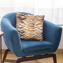 Rose Gold Zebra Print Square Throw Pillow By Cat Coq