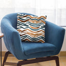 Sage Copper Zebra Print Transparent Throw Pillow By Cat Coq