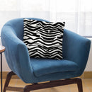 Black Zebra Print Throw Pillow By Cat Coq