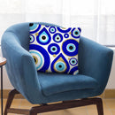 White Evil Eye Charms Square Throw Pillow By Cat Coq