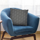 White On Black Asanoha Pattern Throw Pillow By Cat Coq