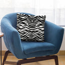 Black Zebra Print Square Throw Pillow By Cat Coq
