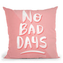 Blush No Bad Days Throw Pillow By Cat Coq