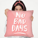 Blush No Bad Days Throw Pillow By Cat Coq