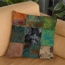 Velvet Patch Iii Throw Pillow By Color Bakery