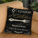 La Cuisine I Throw Pillow By Color Bakery