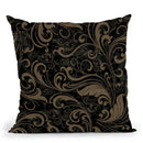 Cafe Noir Pattern Iv Throw Pillow By Color Bakery