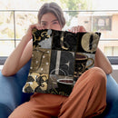 Cafe Noir Pattern Vi Throw Pillow By Color Bakery