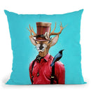 Deer Steampunk Throw Pillow By Coco De Paris