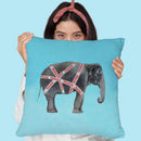 Fragile Elephant Throw Pillow By Coco De Paris