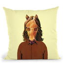 Lennon Horse Throw Pillow By Coco De Paris