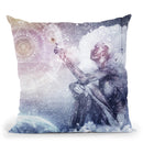 Awake In A Silver Land I Throw Pillow By Cameron Grey