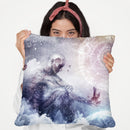 Awake In A Silver Land Throw Pillow By Cameron Grey