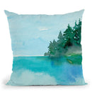 On The Lake Throw Pillow By Christine Lindstrom