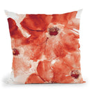 Seashell Cosmos I Red And Orange Throw Pillow By Chris Paschke