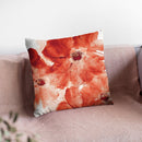 Seashell Cosmos I Red And Orange Throw Pillow By Chris Paschke